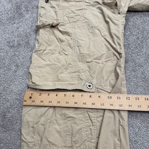 BDG Y2K Baggy Cargo Cropped Pants Womens 34 Brown Tan Cotton Utility Outdoor - Picture 13 of 16